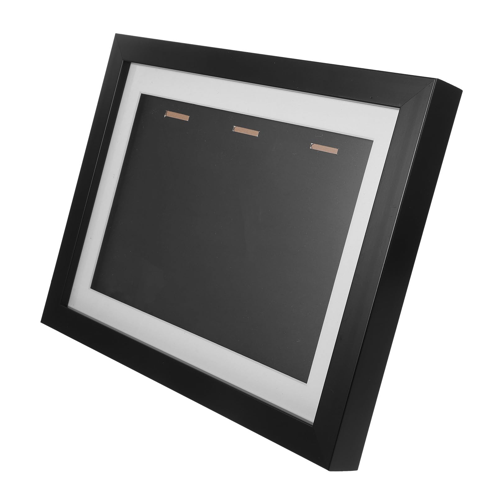 Cadre d'exposition pour médailles A4 noir vitrine à 3 emplacements