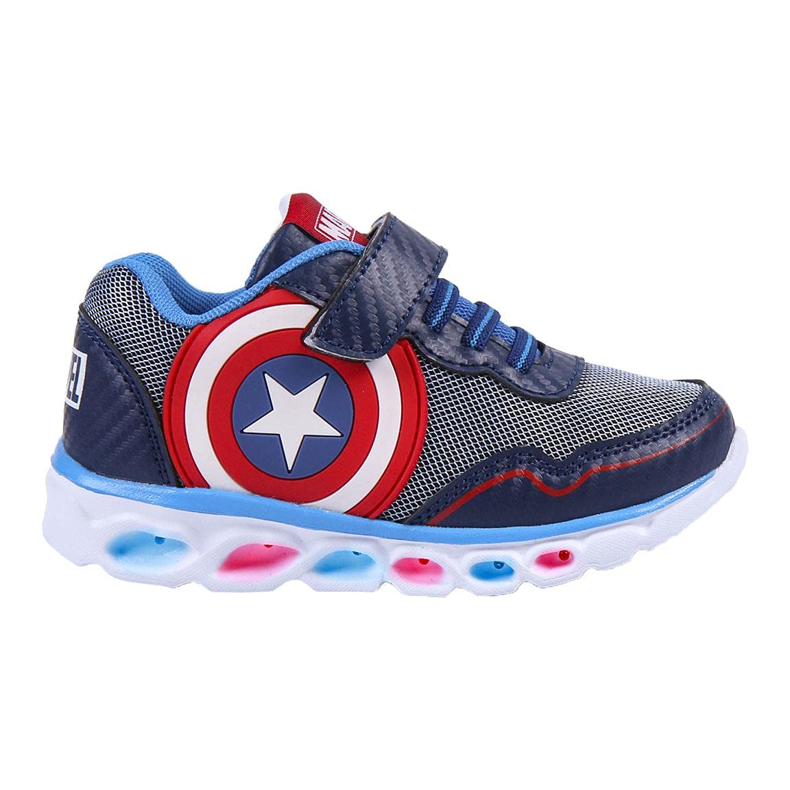 CERDÁ Life's Little Moments Sneakers Bambino con luci LED interattive. Suola in PVC Stitch, Scarpe da Ginnastica, Multicolore, 25 EU