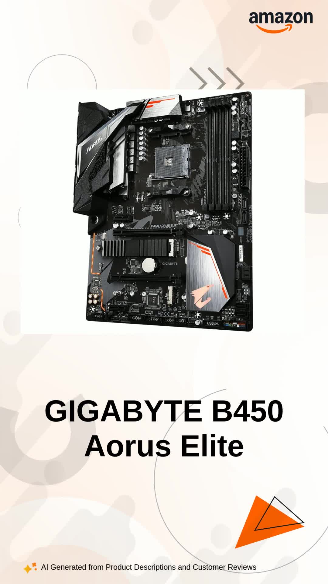 GIGABYTE B450 AORUS Elite V2 Motherboard