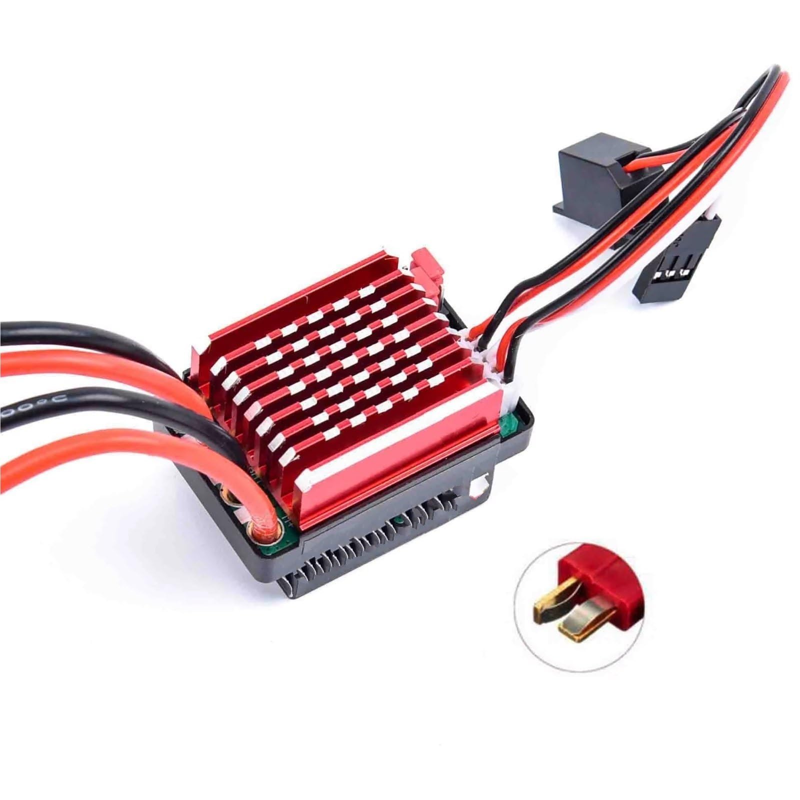 ESC RC Per Traxxas Per TRX4 Per TRX6 D90 Per HSP Per Redcat 1/10 60A Brushed ESC Regolatore Di Velocità Elettrico 6V/2A BEC RC Auto 4WD Camion Monster Crawler(XT60)