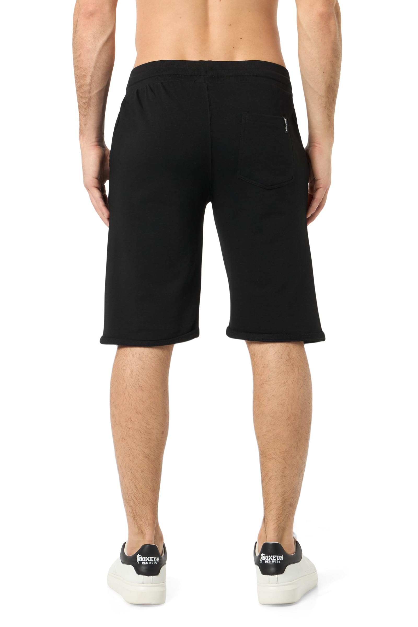 BOXEUR DES RUES Pantaloncino Nero con Logo Oro