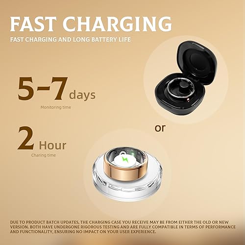 Miniatura 4 de Anillo inteligente para mujeres y hombres, rastreador de fitness con HRVmonitoreo del sueño, contador de pasos, calorías y seguimiento de distancia,