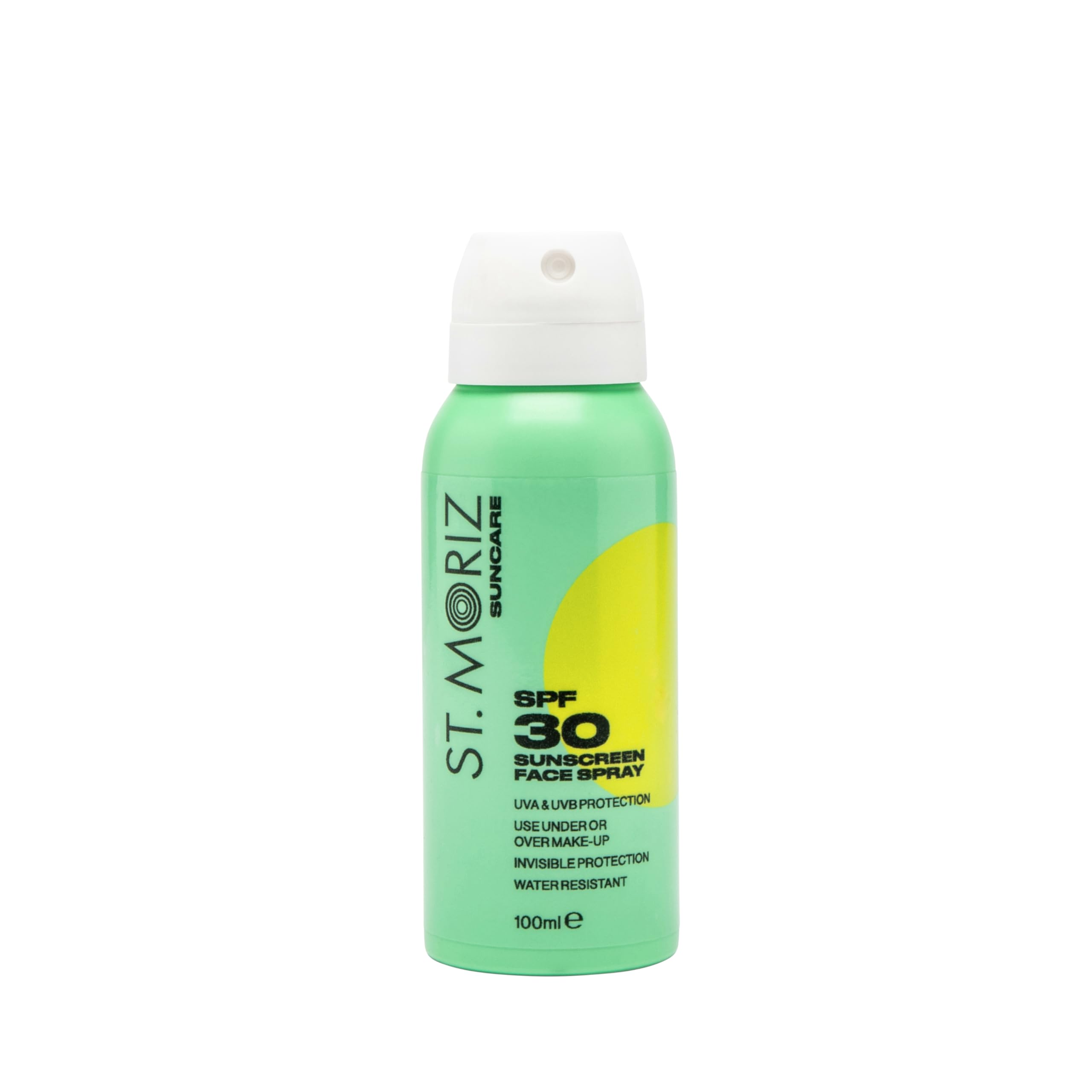 St Moriz Suncare SPF 30 Sunscreen Face Spray | UVA & UVB Invisible Protection SPF 30 Sun Protection Face Mist with Vitamin E | Wear Under or Over Makeup | Dermatologically Tested | Vegan | 100ml