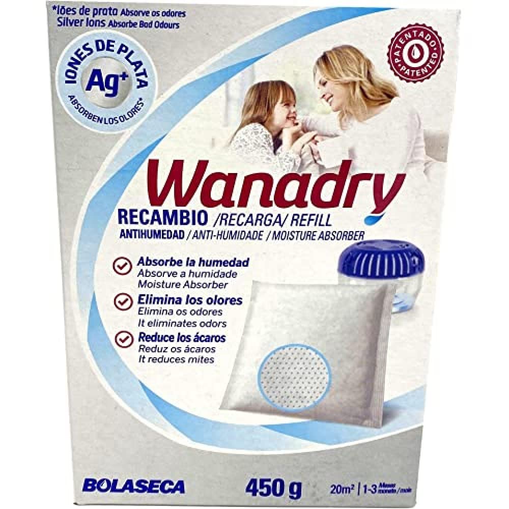 Wanadry Recambio universal saquito protector ultratranspirable, 1 Bolsita 450g aroma Neutro.
