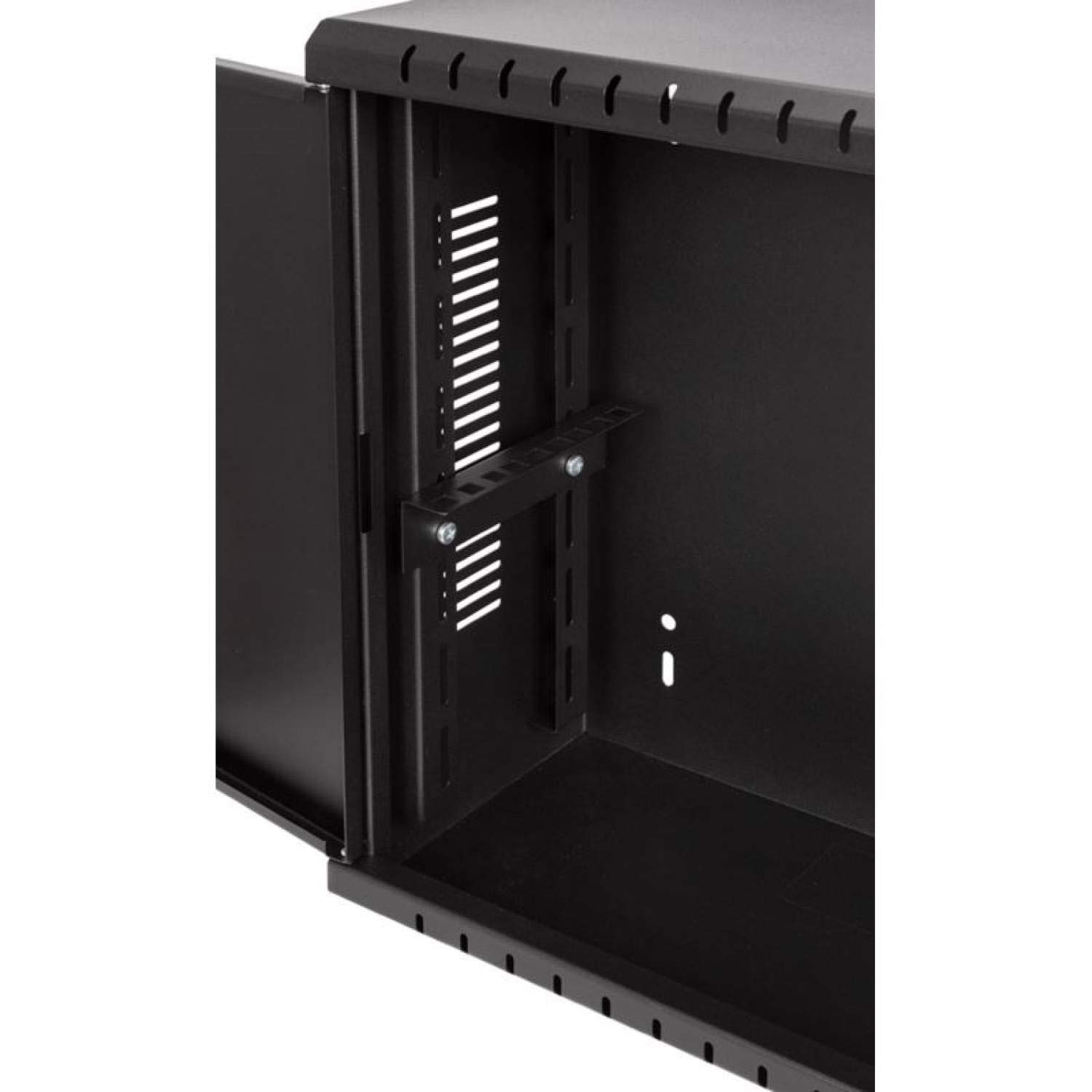 CCTV Armadio Rack 3U 19 Pollici 180 mm | Armadio di Rete in Acciaio | Home Server, Armadio Router, Alloggiamento per Telecamera di Videosorveglianza, Dimensioni compatte, Regolabile, Nero