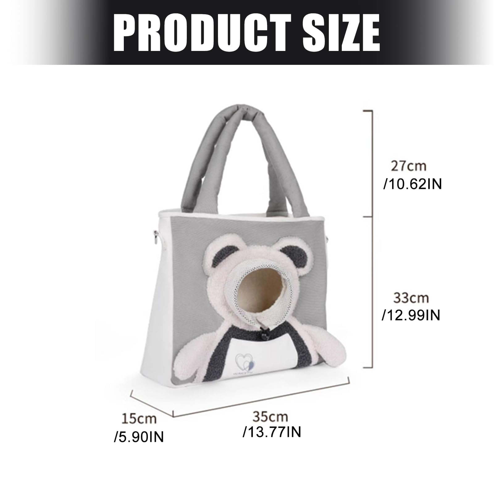 Bolsa transportadora de Lona para Mascotas con diseño Abierto para Perros pequeños y Gatos, Bolso de Hombro para fácil Transporte, Salidas diarias, transportadores para Gatos
