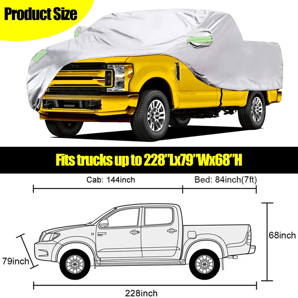 Blueshyhall Telo di copertura auto Pickup in tessuto per R-aptor F150, R-am, T-u