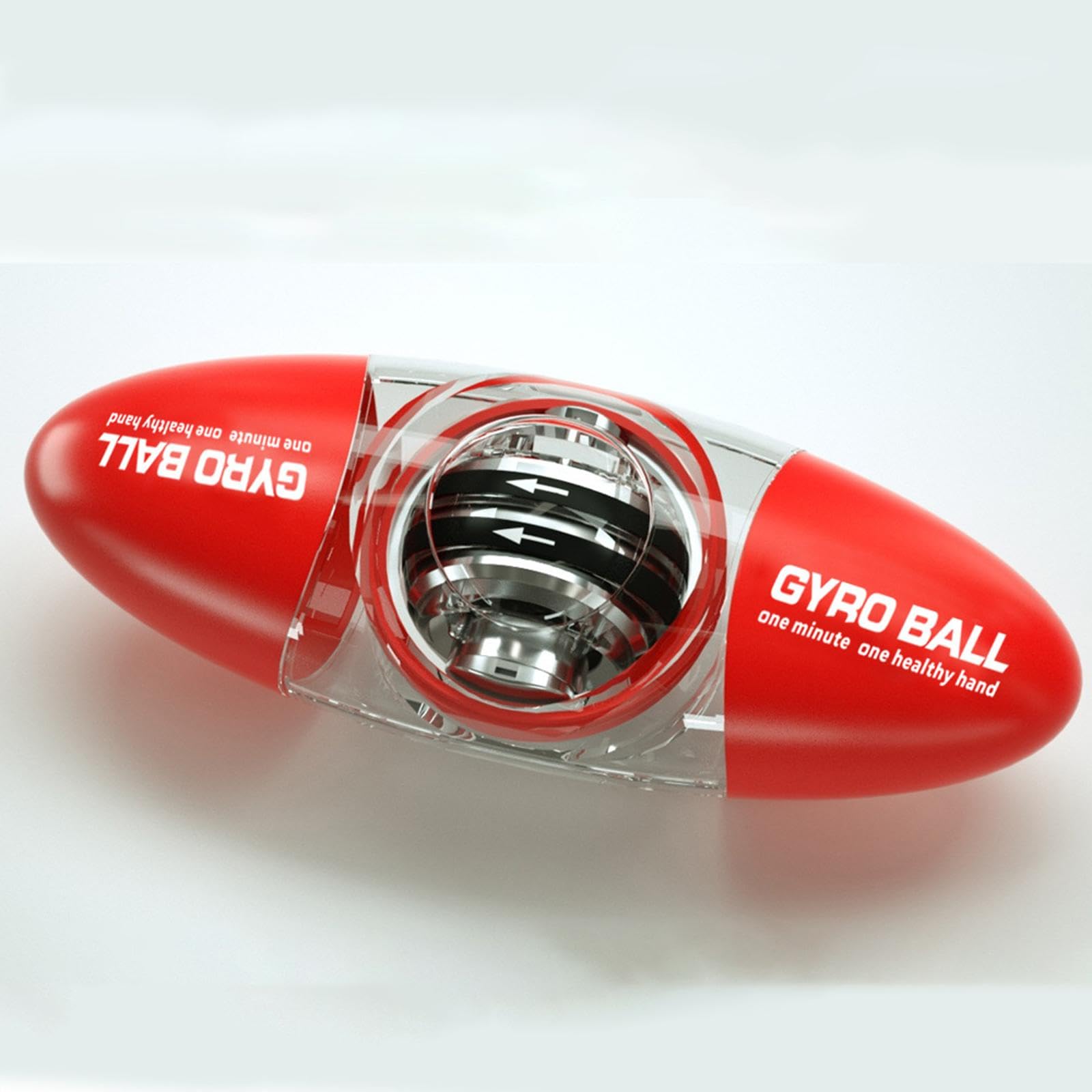 Wrist Training Ball Gyro Ball Handtrainer Griffkrafttrainer Unterarmtrainer Trainingshilfe PC Automatischer Start für Arbeit Sport Reise Zuhau