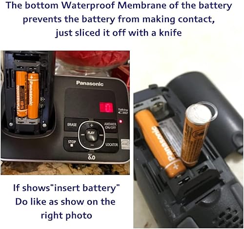 Miniatura 6 de Paquete de 8 pilas recargables HHR-65AAABU NI-MH de 1.2 V 630 mAh AAA para baterías de teléfono inalámbrico Panasonic