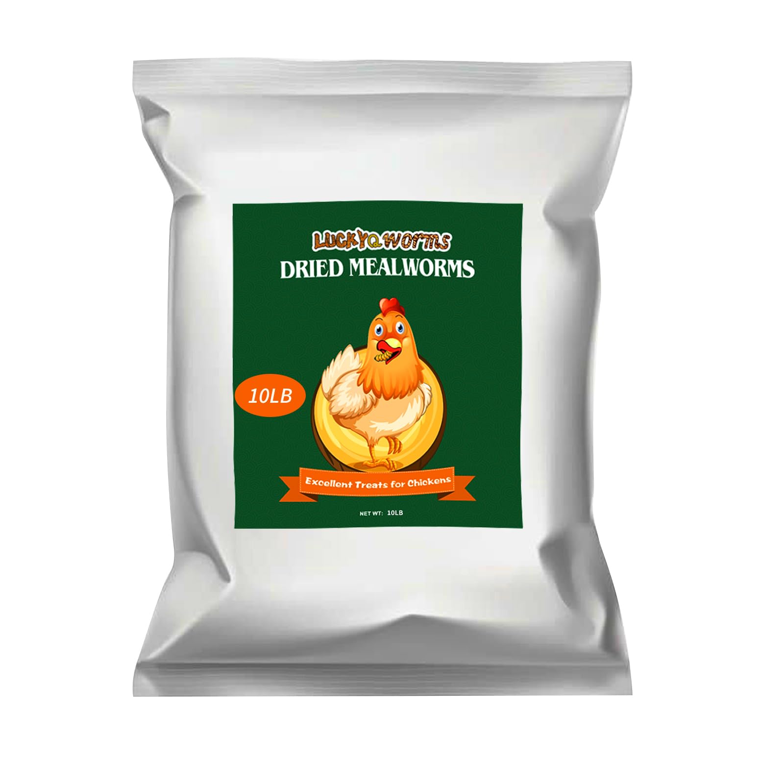 10lb Dried Mealworms for Chickens Duck High Protein Birds Treat