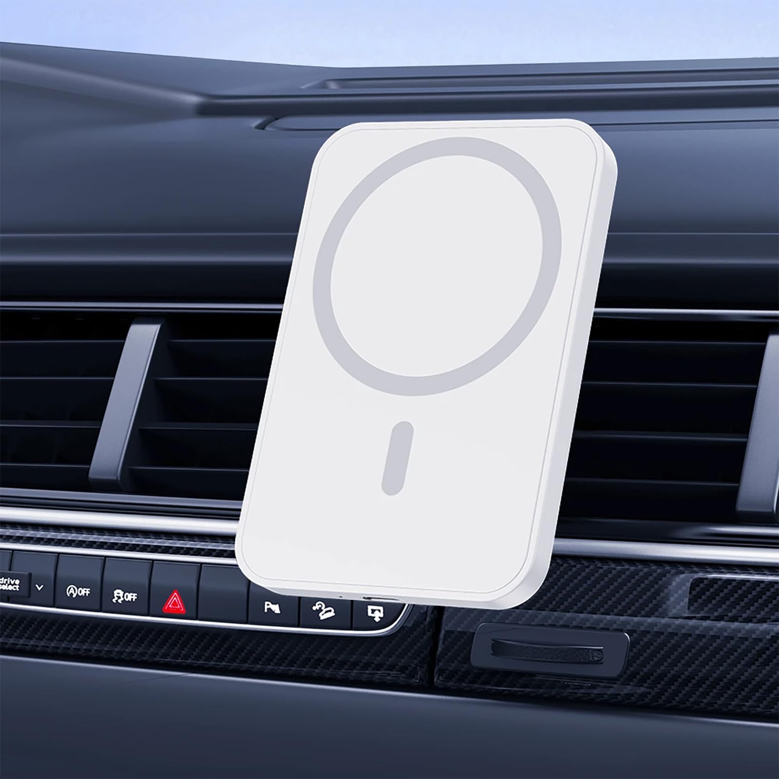 Caricabatterie magnetico portatile wireless per auto, rotazione a 360 gradi, design sicuro e stabile, ricarica rapida per smartphone, facile installazione, compatibilità universale