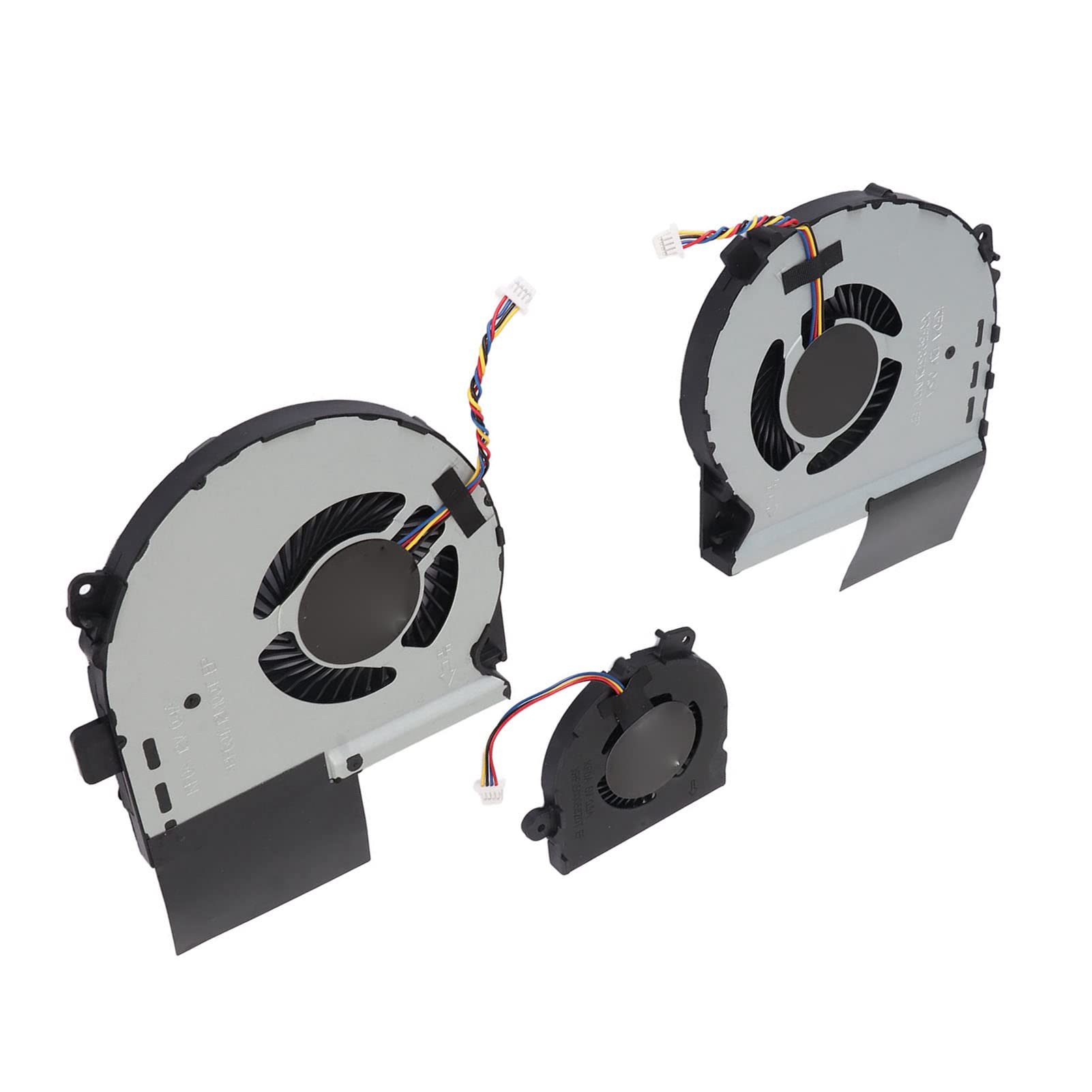 Cuifati 3 Uds CPU GPU Ventilador de Refrigeración de Repuesto para Portátil ASUS ROG Strix GL703GS GL703GS DS74 GL703, Ventilador Interno de 4 Pines para Portátil, Accesorios para