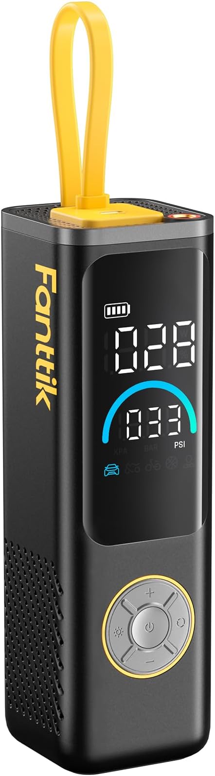 X9 APEX Portable Air Compressor for Car Tires, 35s Fast Inflation, 150PSI Cordless Tire Inflator with Light and Power Bank, Suitable for SUV, Sedan, Motorcycle, Bike, Ball