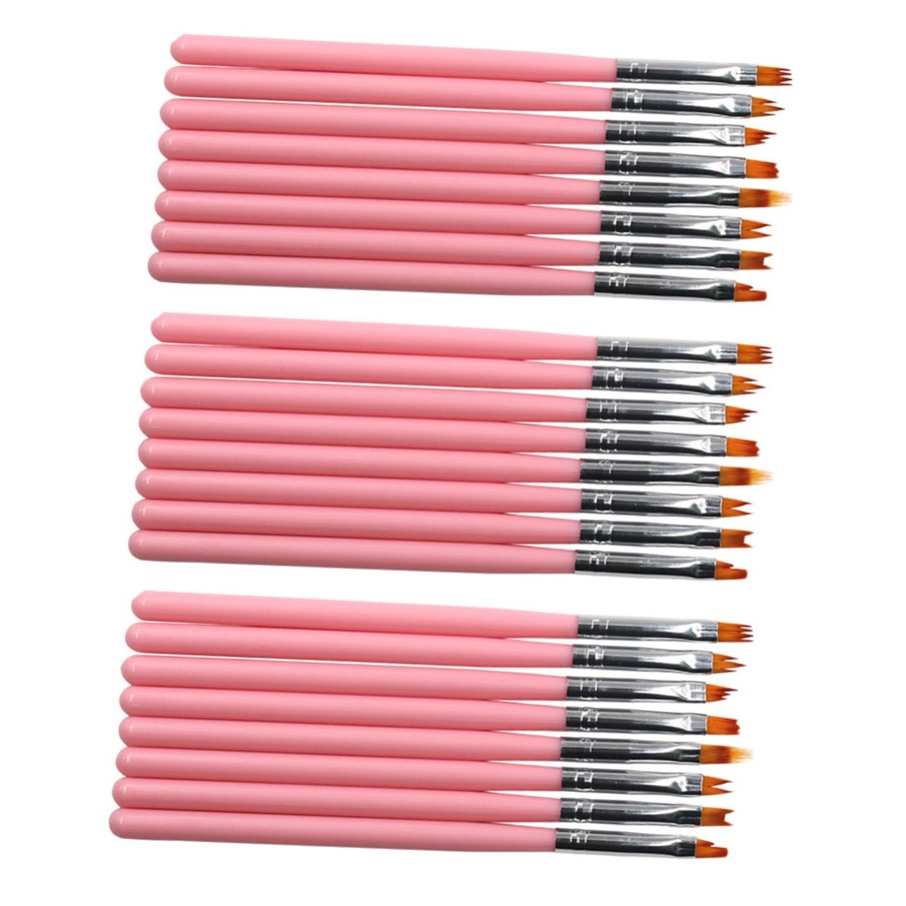 FRCOLOR 24piezas Pinceles Para Arte De Uñas Mango Herramientas De Manicura Para Uso Profesional y Doméstico Para Iniciantes y Amantes Del Nail Art
