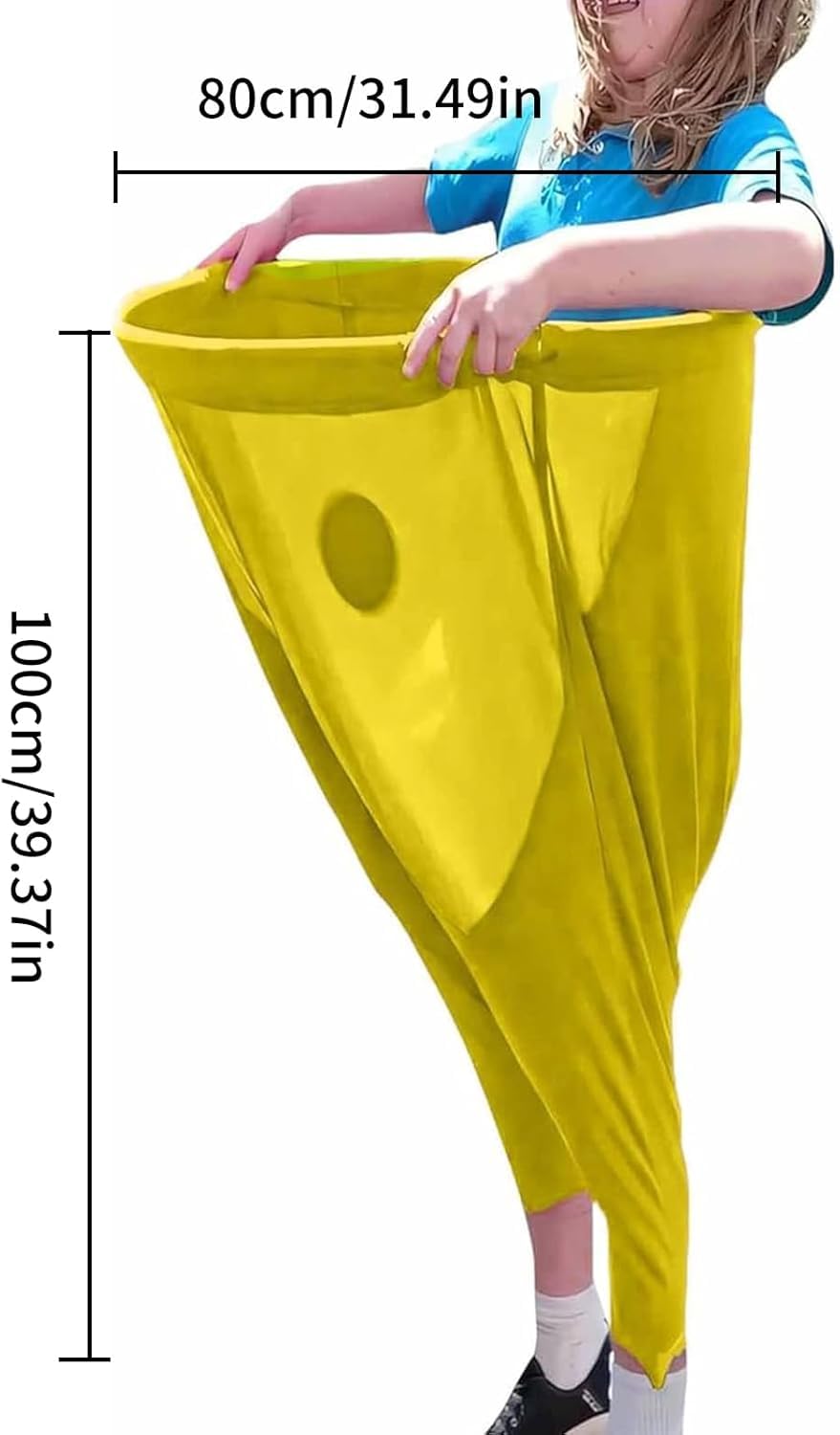 Pantalon de jeu de grand-mère portable, pantalon de jeu amusant et géant extensible avec 4 balles rebondissantes, pantalon de grand-mère pour fête de famille, soirée de jeux
