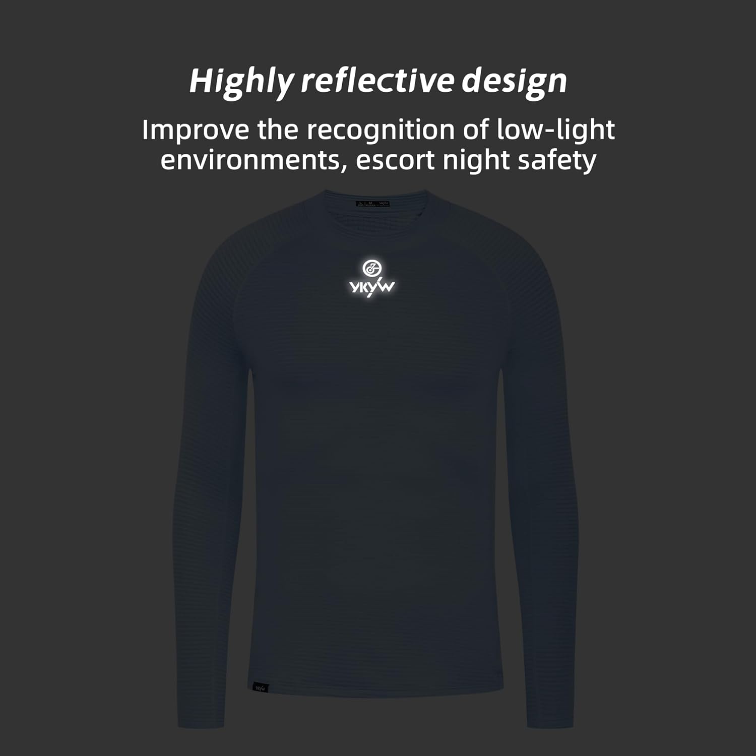 YKYWBIKE Cycling Thermal Long Sleeve Shirts Men - Wicking Compression Fleece Cycling Base Shirt Turtleneck Autumn and Winter - Image 6