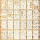 Aster 24 Stück Journal Schablonen Bullet Tagebuch Stencils Set, DIY Zeichnung Vorlage Wiederverwendbares Zeichenschablone Kunststoff Journalschablonen für Journal Notizbuch Scrapbook Kalender