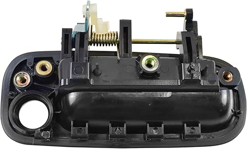 Miniatura 260 de TRQ Manija de la puerta exterior trasera izquierda del lado del conductor negra compatible con Honda Civic 2001-2005