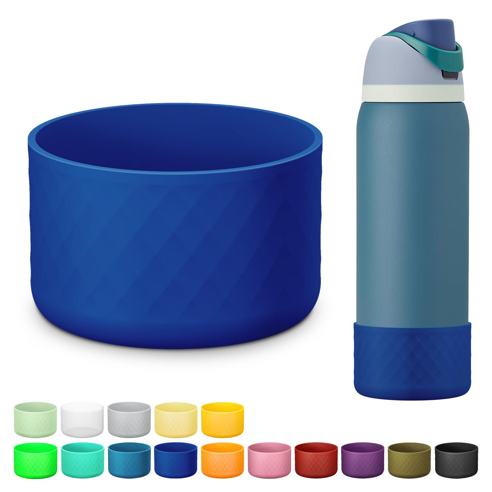 Beonsky Silicone Boot for Owala Water Bottle 24 oz 32 oz 40 oz, Anti-Slip Protective Sleeve for FreeSip/Twist/Flip Stainless Steel Water Bottles