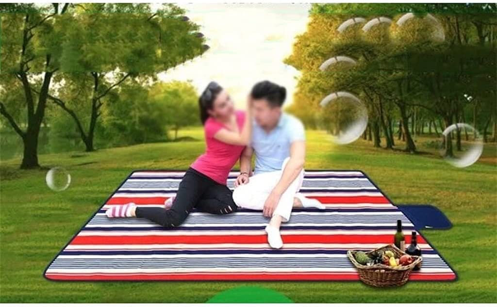 Telo Picnic Coperta da Picnic Portatile for Esterni, 79 x 59 Pollici Coperte Spiaggia Tappetino Impermeabile antisabbia Pieghevole Tappetino Esterno(H)