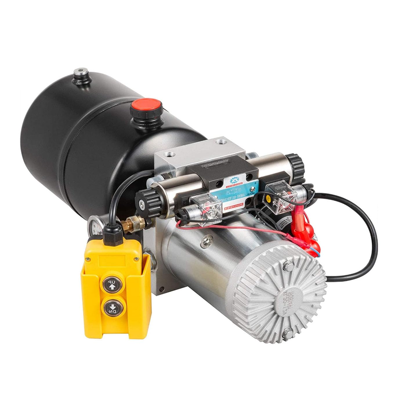 6 Quart Doppelwirkend Hydraulikpumpe Dump Trailer Unit Pack Reparatur 12V Double Acting Hydraulic Pump Dump