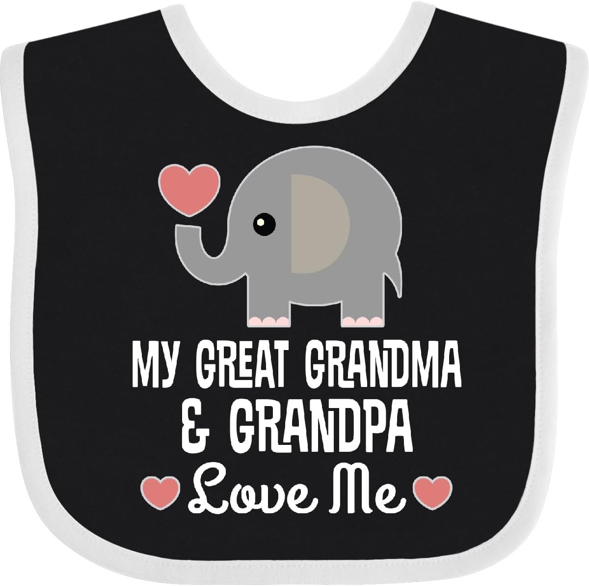 inktastic My Great Grandma and Great Grandpa Love Me Baby Bib