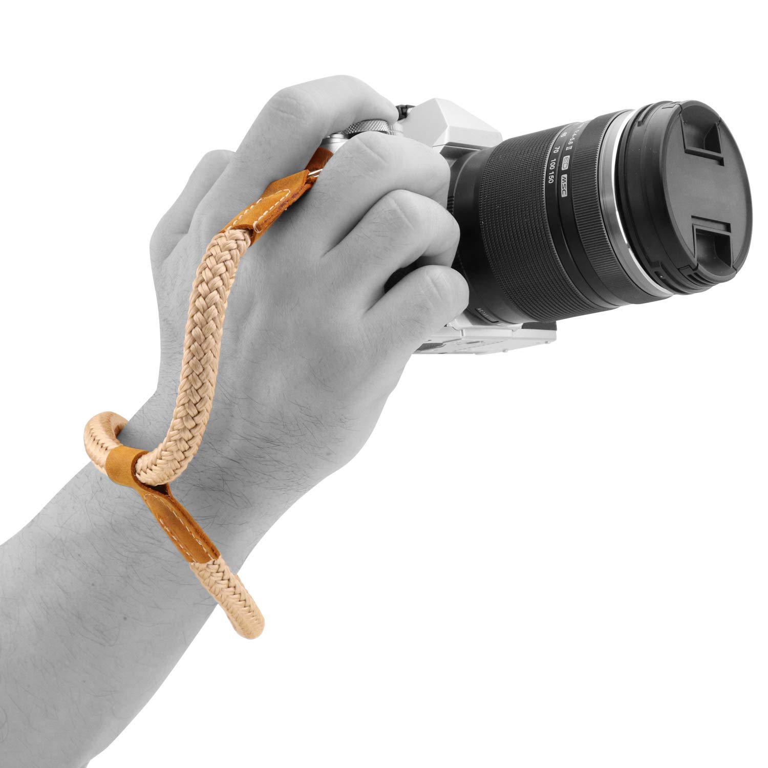 MegaGear Cotton Camera Wrist Strap - Durable & Secure for DSLR & SLR Cameras - Adjustable & Comfortable