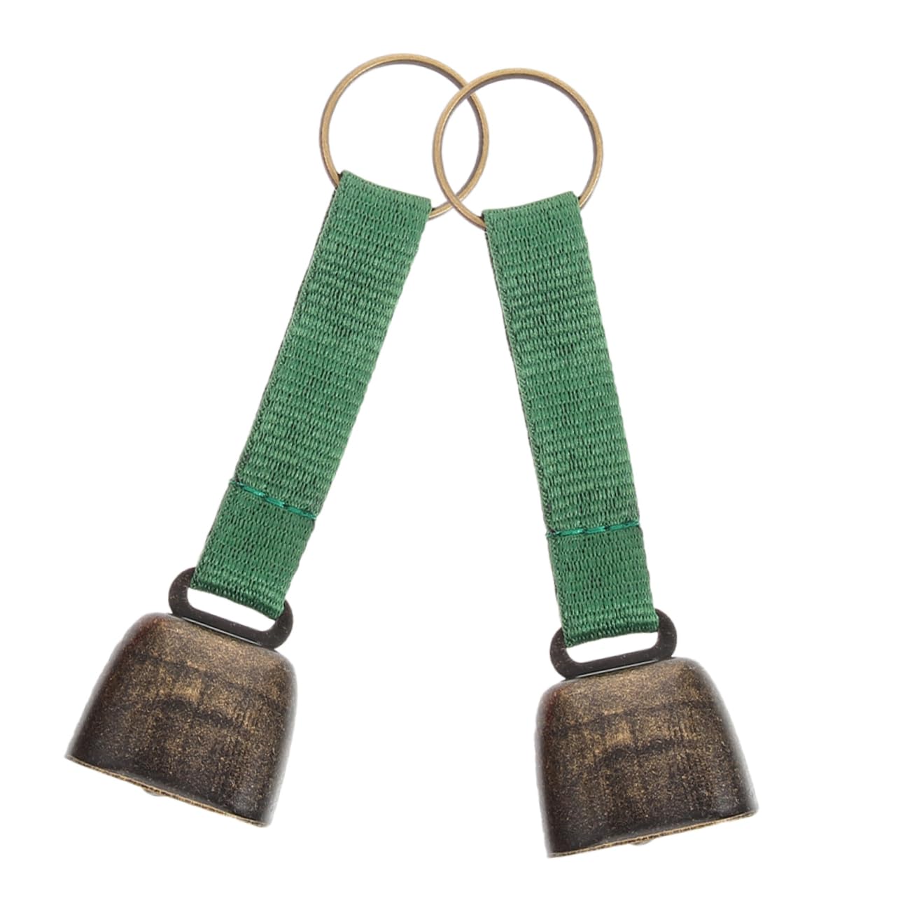 Outanaya 2Pcs Loud Bear Bell for Hiking and Camping Vintage Design Warning Bell for Outdoor Use Sturdy Material Multi Use Cow Bells for Pets Convenient for