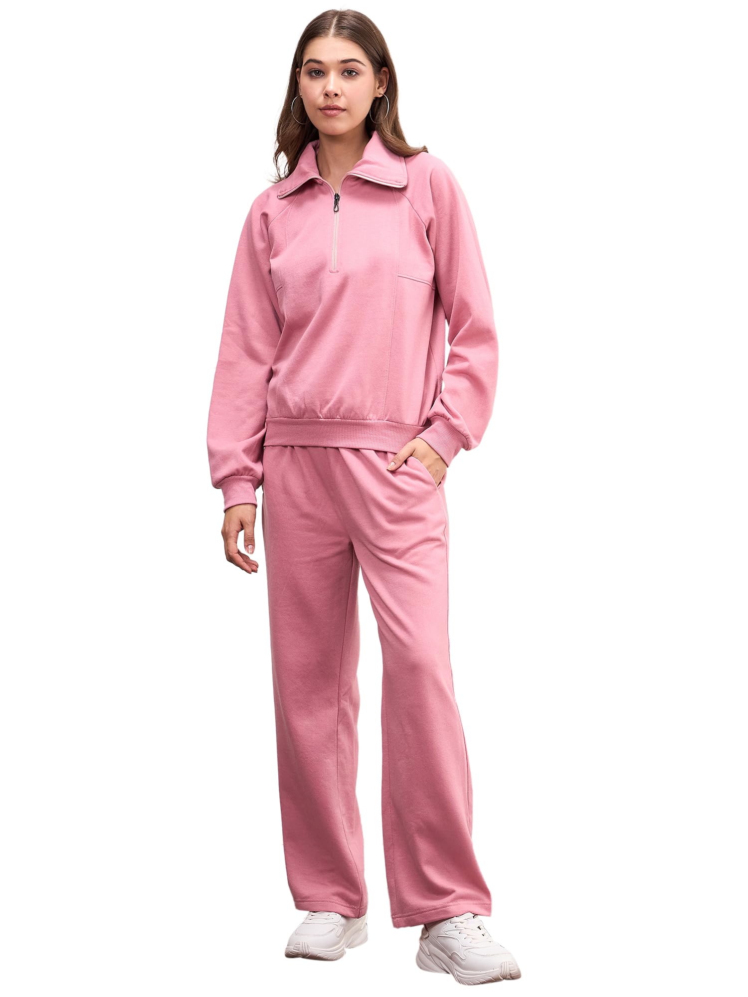 stylestone Women's Fleece Tracksuit Set-picture-1