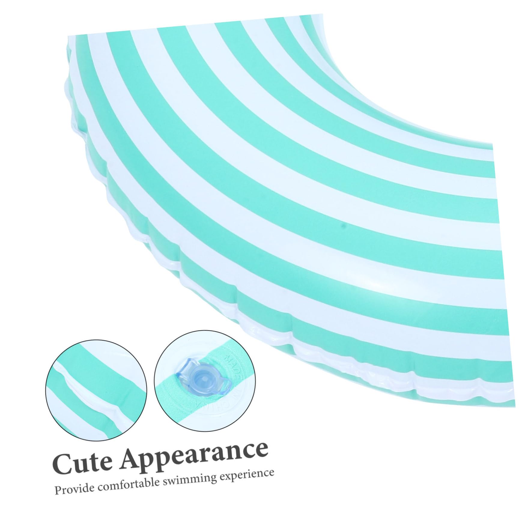 ORFOFE Flatable Swimming Ring for Boys and Girls Sturdy PVC Pool Safety Ring Cartoon Design for Summer Beach and Pool Fun