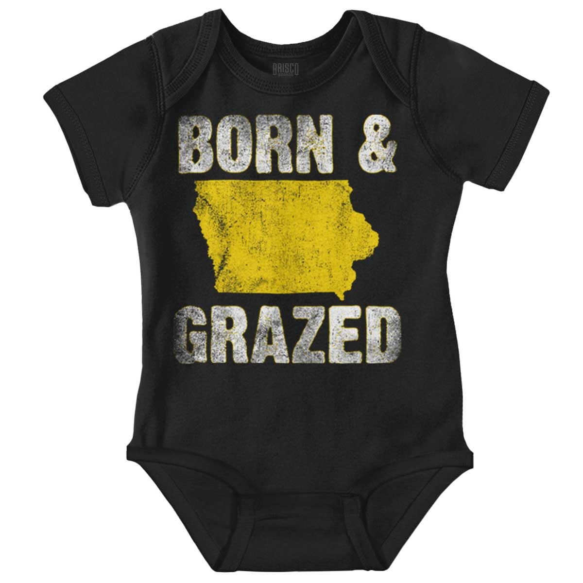 Iowa Born And Grazed IA Farmer Baby Romper Boys or Girls