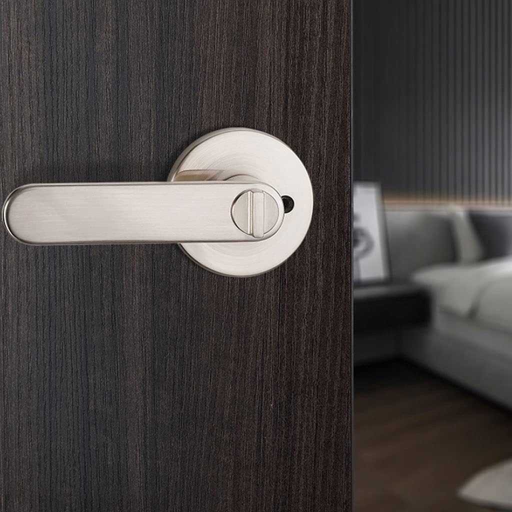 Door Knob Lever Old-Fashioned Spherical Door Lock Door Levers Household Round Door Handle with Key for Bedroom Bathroom Door Lock with Handle (Color : Green Bronze Without Key)