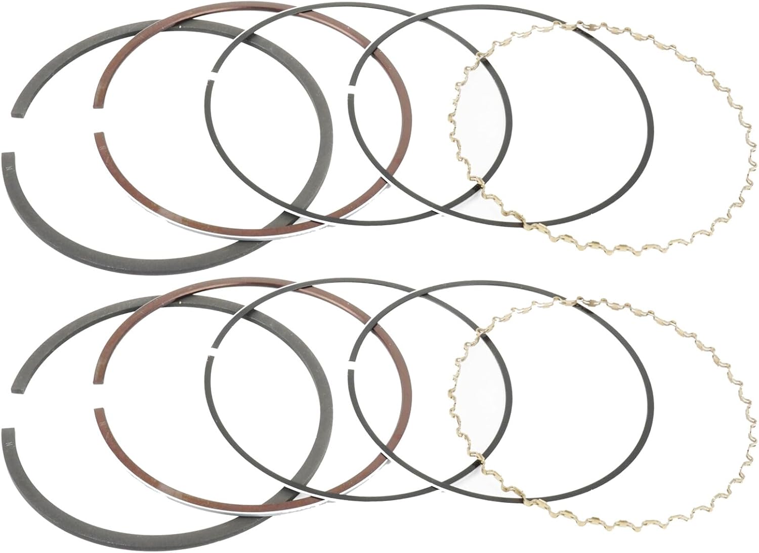 Powersports Replacement Parts for 2 Piston Ring Kit for Polaris Sportsman 700 EFI 2002 2003 2004 2005 2006 2007 Mod-C33C-9315