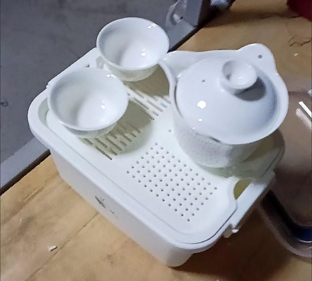 Amazon｜茶器収納ボックス 携帯茶盤 茶皿トレイ茶台 お茶 多機能