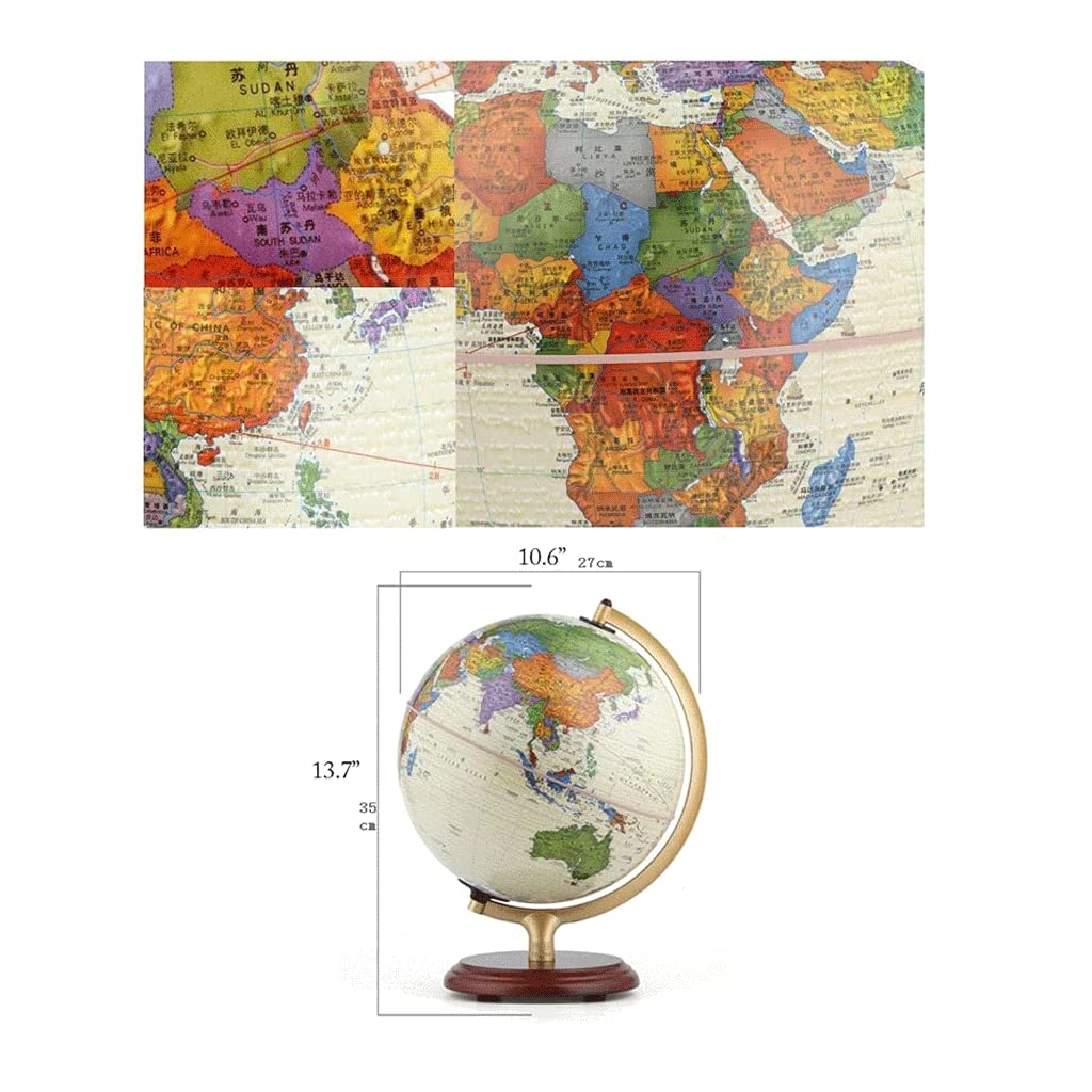 Globus, Classic Globe Desktop Edukacyjny dla dorosłych i dzieci Średnica 10