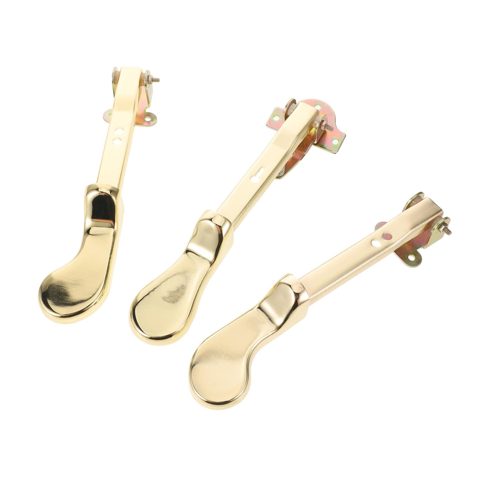 Pedal de Piano Vertical Dorado de Metal Doble Orificio, 3 Piezas | Accesorio de Sustain, Compatibilidad, Diseño Elegante para Músicos Profesionales