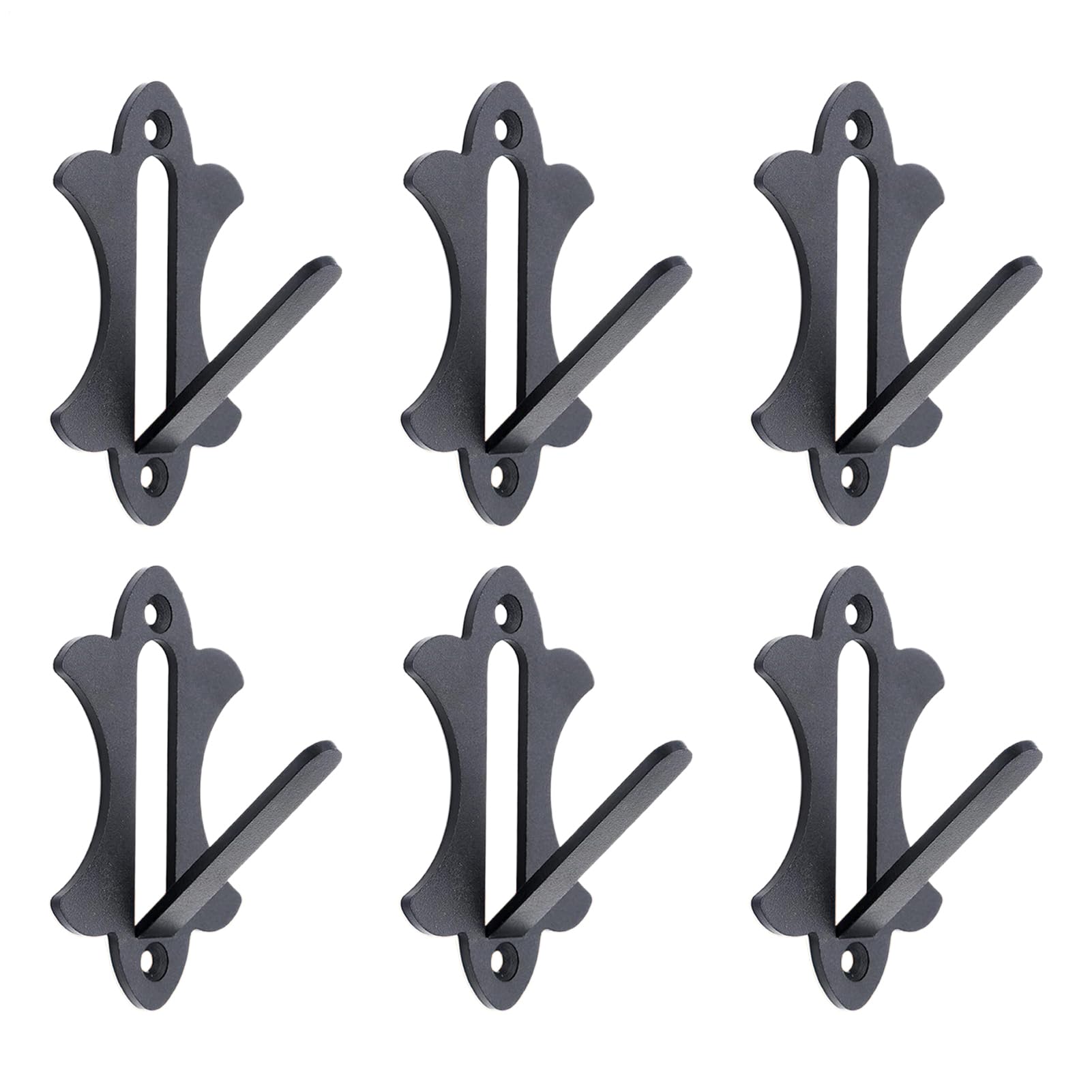 Support charge lourde 6 pièces pour crânes de cerf et petits animaux avec fixation murale