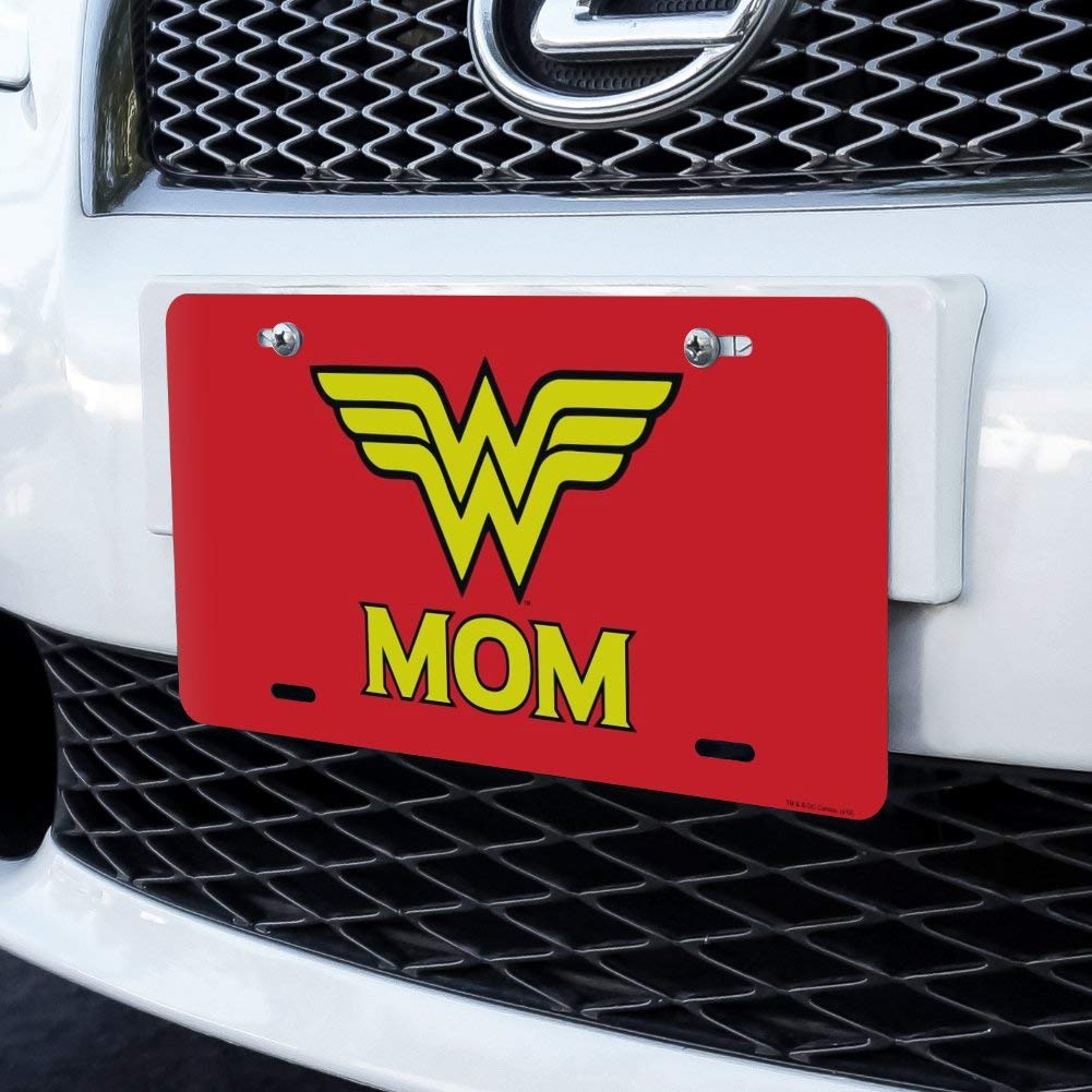 GRAPHICS & MORE Wonder Woman Wonder Mom Logo Novelty Metal Vanity Tag License Plate