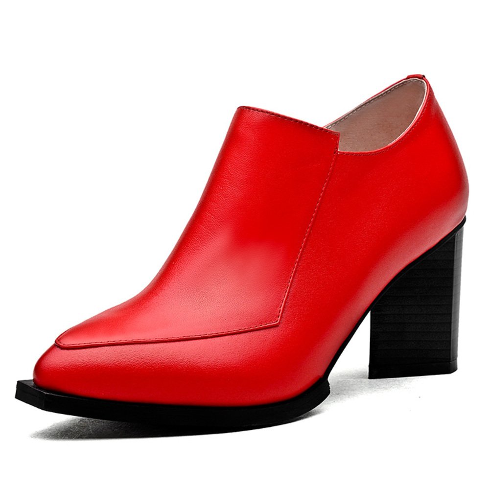 Chaussures à Talons Hauts Cuir Souple et Confortable pour Longue Marche