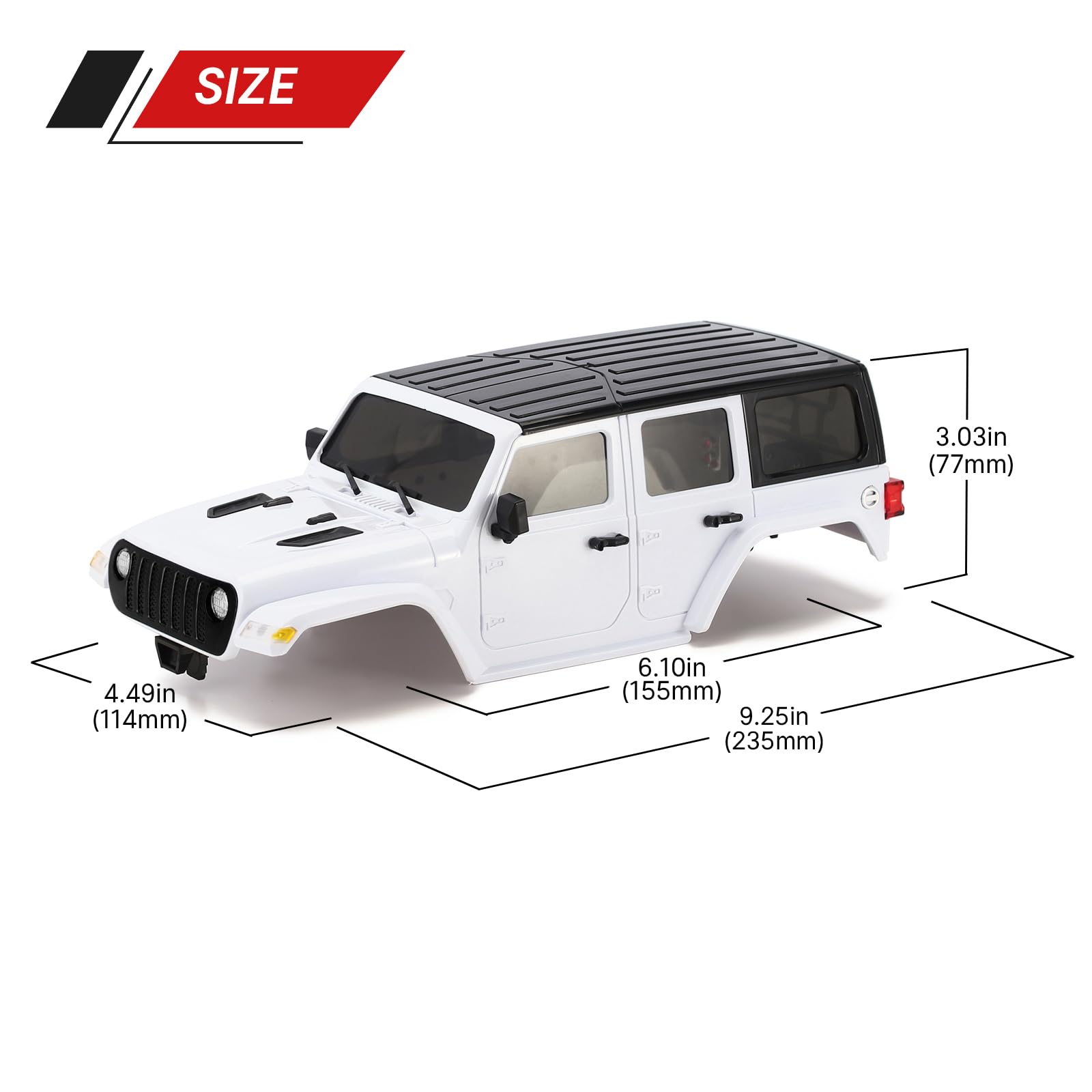 injora Axial Jeep Wrangler クローラー　1/10 Amazon.com: Axial RC Truck 1/10 SCX10 III Jeep JT Gladiator