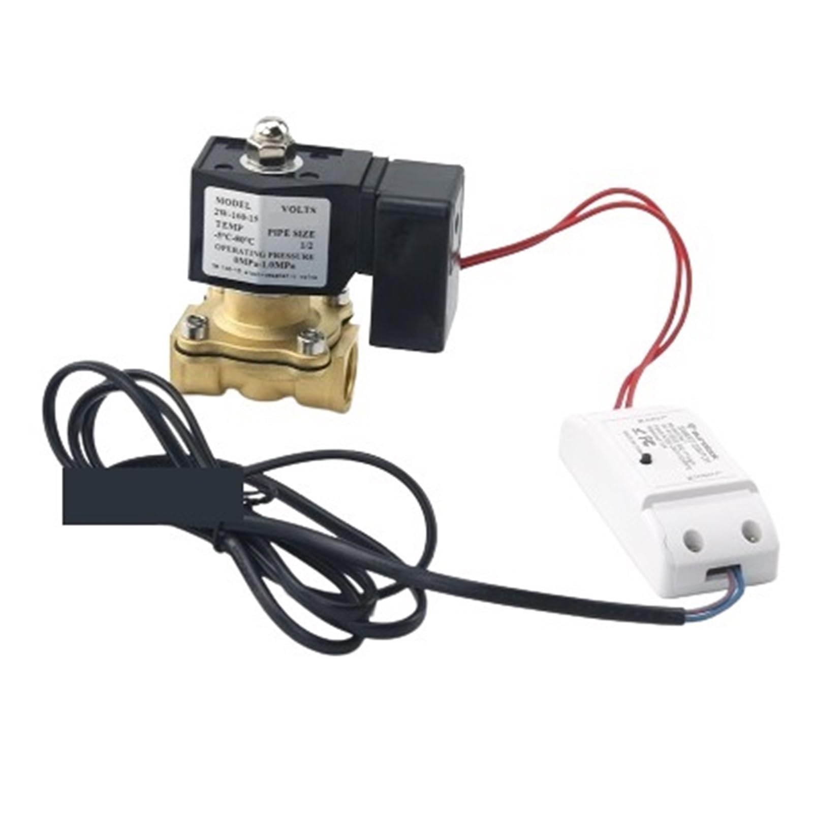 DN15 DN20 DN25 Tuya WiFi Inteligente Válvula De Agua Jardín Bluetooth Temporizador Ahorro Energía Soporte Asistente Vida ConservacióN Del Agua(3/4")