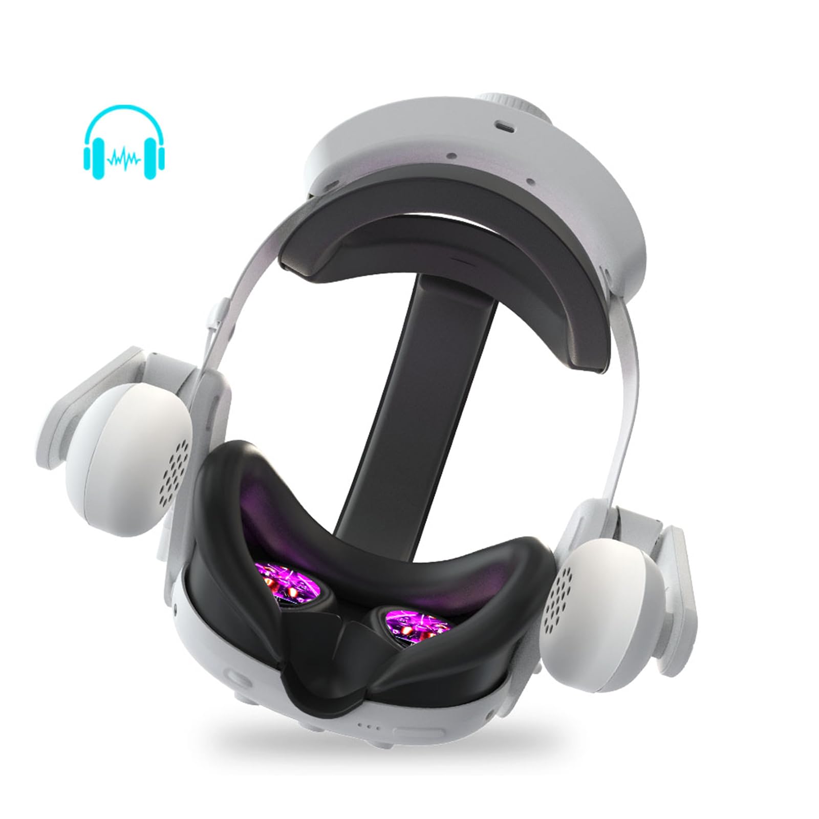 Correa ergonómica de repuesto para la cabeza Quest3, accesorio de realidad virtual con correa para la cabeza, reduce la presión facial ajustable