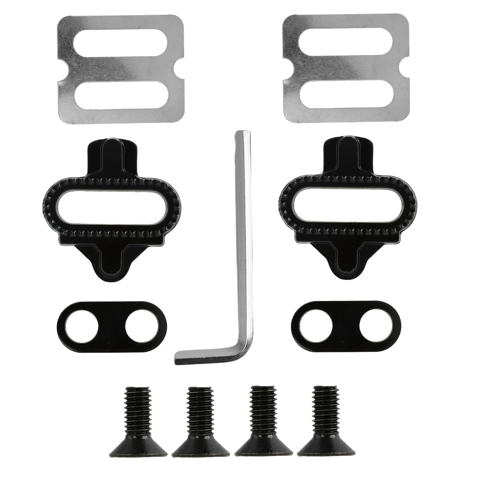 2 unidades de Cleats de bicicleta con placas antideslizantes compatibles con pedales Shimano MTB SPD (SH51), SPD Cleats Set para bicicleta de montaña y zapatos de ciclismo de interior, alta