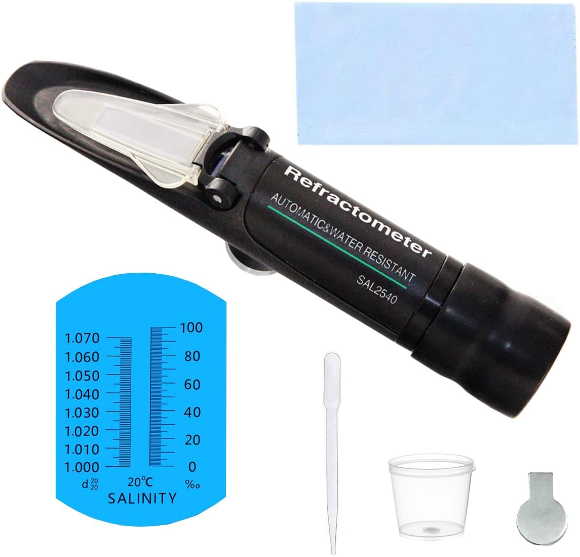 AOAUTO Salinity Refractometer for Seawater Aquarium,High