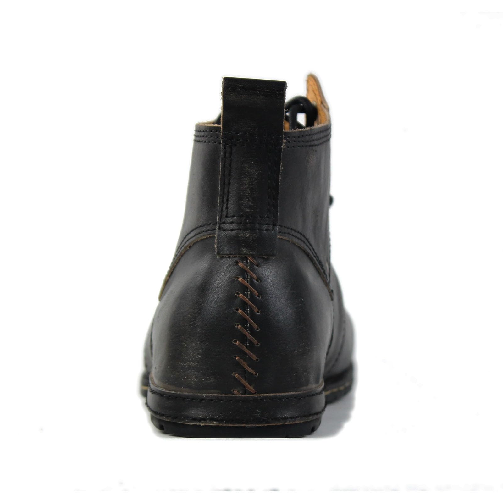 Vintage Distressed Braun Chukka-Stiefel für Männer Schnürstiefel Motorrad Casual Leder Kleid Stiefelette für Männer Mode 6015-1-C-R