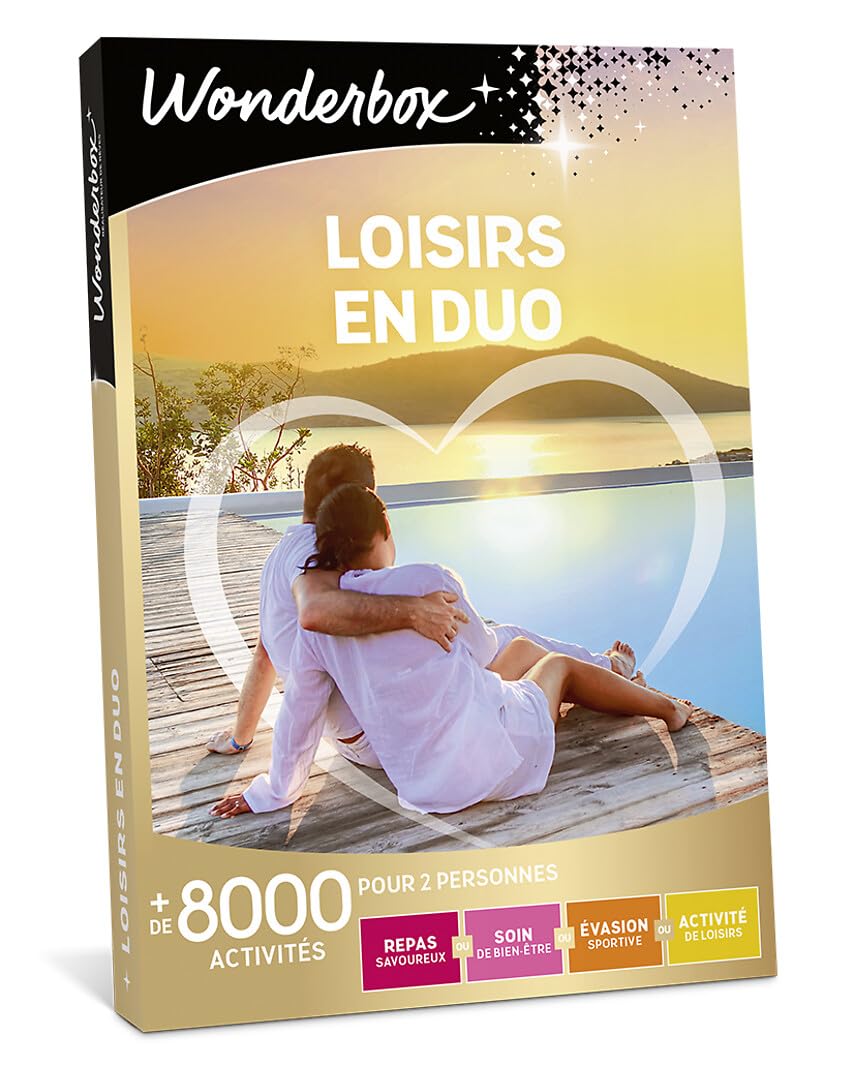 Wonderbox - Loisirs en Duo - Coffret Cadeau - Idée Cadeau Multi Activités