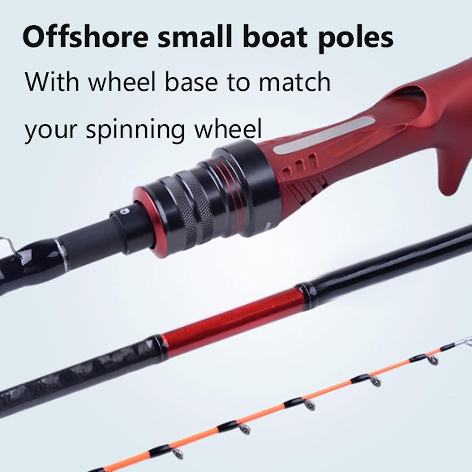 portable Fishing Rod Featured Fishing Pole 1.7-2m/67-79in Reel And Fishing Rod Combo For Outdoor Fishing Rod Multi Guide Ring Surf Rods non-slip handle Sports & Outdoors