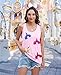 Magic Tank Top Sequin Magical Castle Shirt Cute Family Vacation Trip Sleeveless Tops Summer Graphic Tank Tunic Pink