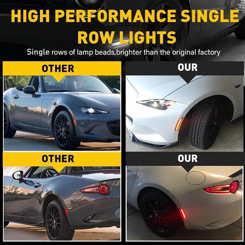 Światła obrysowe boczne LED, dla mazdy, dla Miata MX-5 2016-2022
