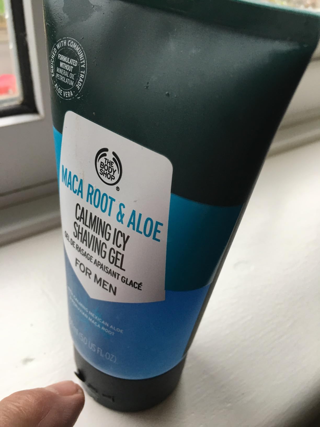 The Body Shop Maca Root & Aloe Calming Icy Shaving Gel calmed, cooled